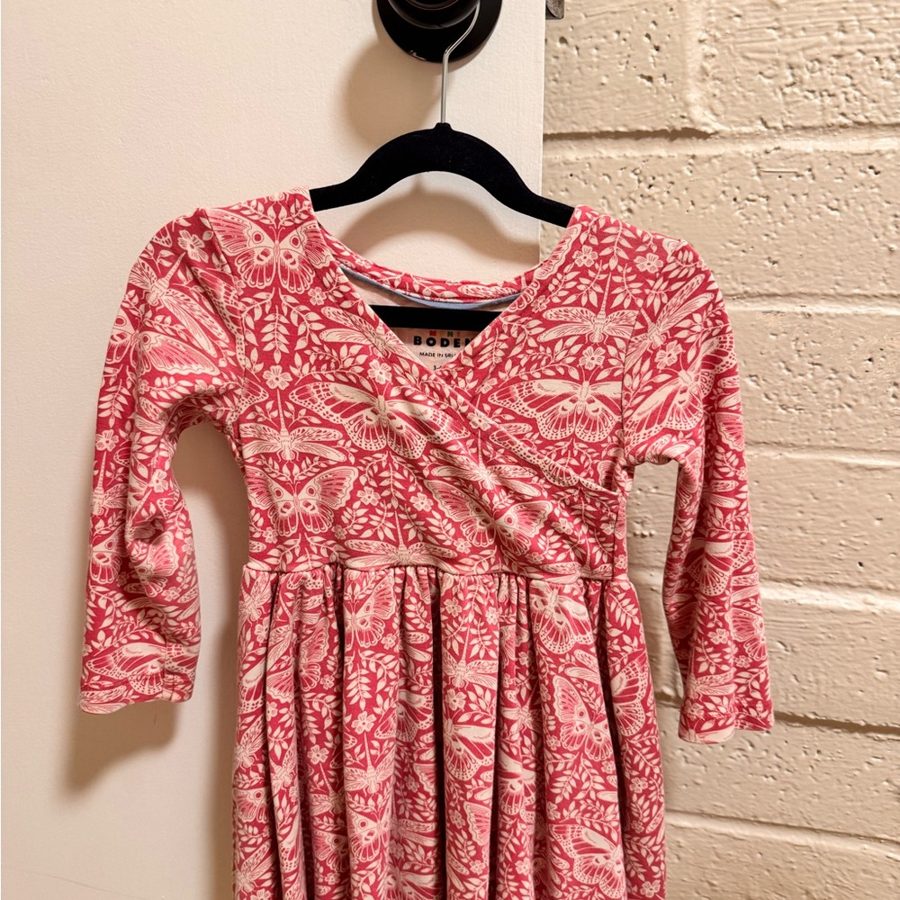 Boden Pink and Cream Floral Dress